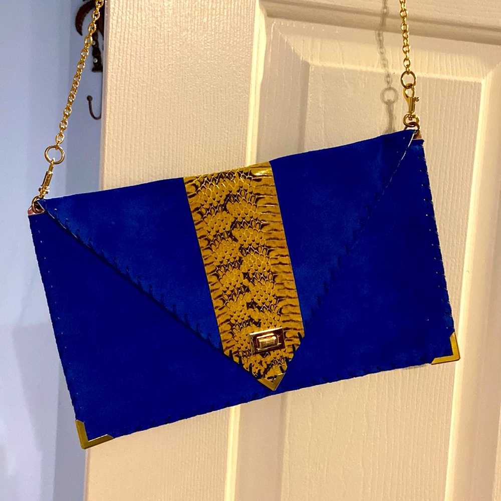 Beautiful leather envelope clutch